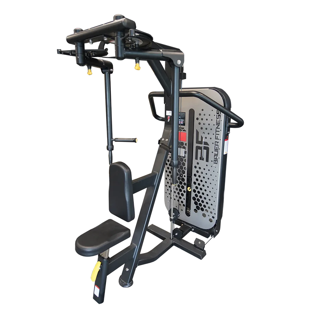 Maszyna SMART 2.0 na klatkę i plecy dwufunkcyjna ze stosem 2 w 1 Bauer Fitness PLM-640