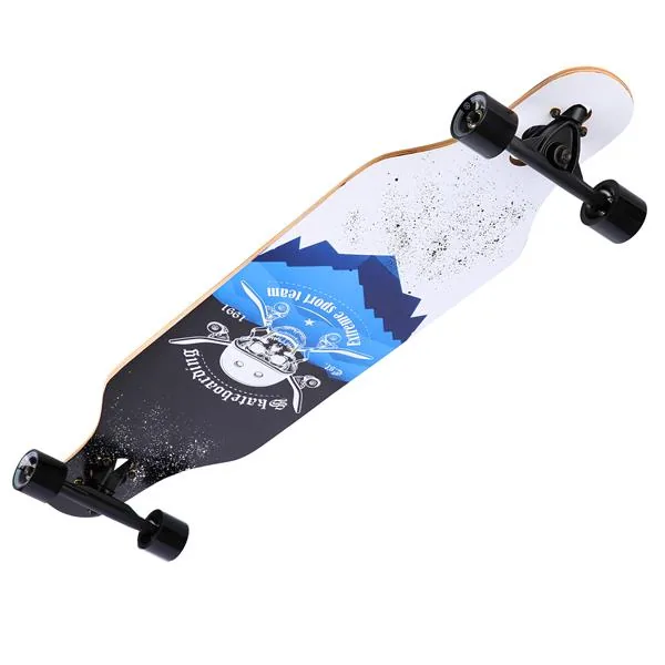 LONGBOARD SKULL WOOD SKATE 2 DESKOROLKA LONGBOARD SKULL WOOD SKATE