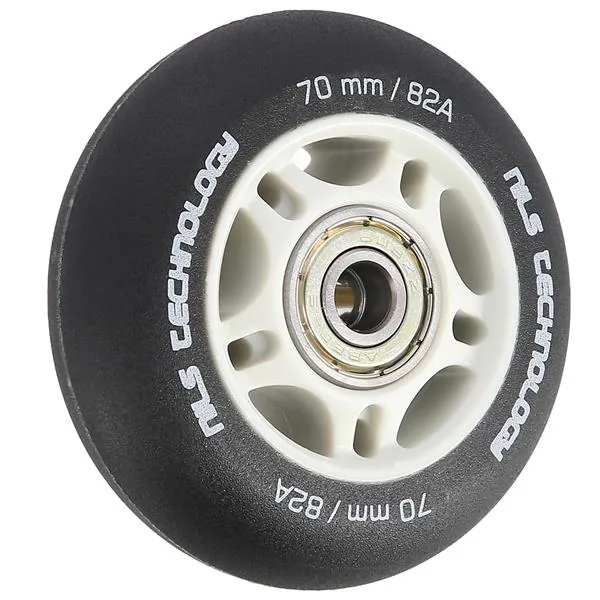 ZESTAW - CZARNE MATOWE KÓŁKA (4 szt.) PU 70x24 82A + ABEC-9 (8 szt.)