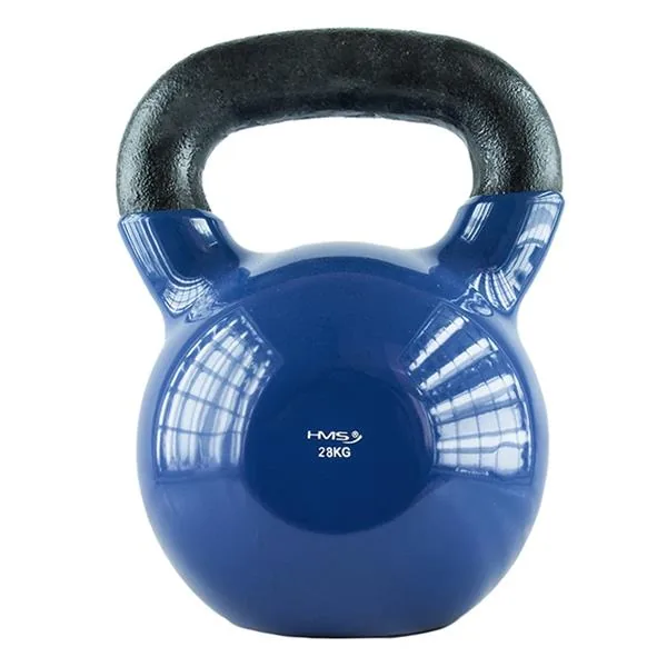 28kg KETTLEBELL ŻELIWNY POKRYTY WINYLEM NIEBIESKI