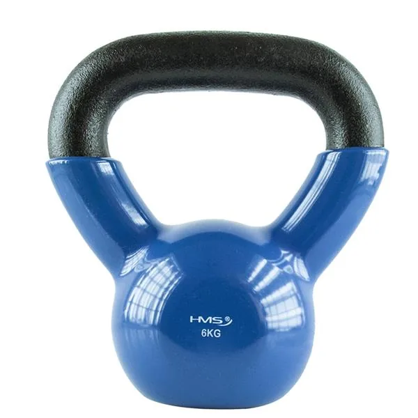 6kg KETTLEBELL ŻELIWNY POKRYTY WINYLEM NIEBIESKI