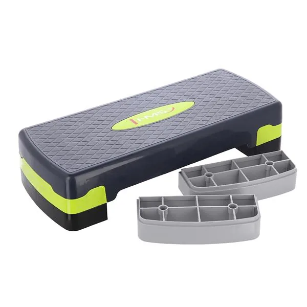AS002 GREEN GREY STEP DO AEROBIKU HMS 3 STEP DO AEROBIKU PREMIUM CZARNO-SZARO-LIMONKOWY HMS