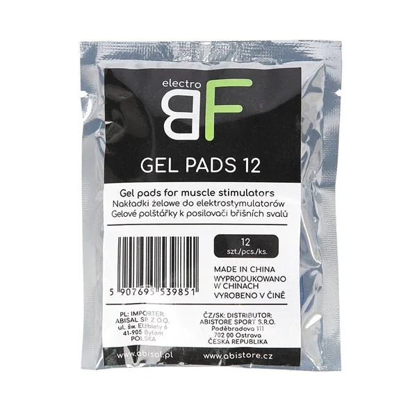 GEL PADS 12 NAKŁADKI ŻELOWE DO ELEKTROSTYMULATORÓW NN HMS 3 NAKŁADKI ŻELOWE DO ELEKTROSTYMULATORÓW NN - GEL PADS 12