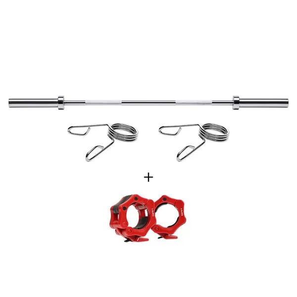 GRYF OLIMPIJSKI PROSTY 13.5KG 1500MM PREMIUM + ZACISKI ZG1000R