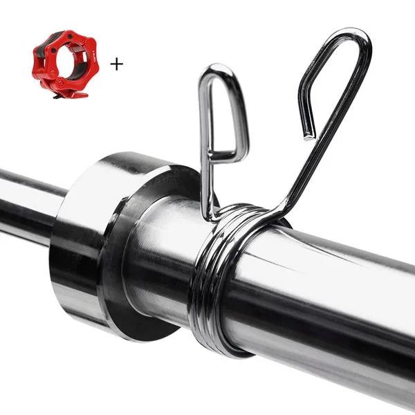 GO205+ zacisk ZG1000R GRYF OLIMPIJSKI 13.5KG 1500MM HMS PREMIUM 10 GRYF OLIMPIJSKI PROSTY 13.5KG 1500MM PREMIUM + ZACISKI ZG1000R
