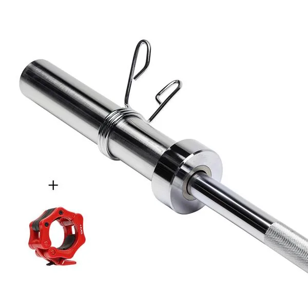 GO205+ zacisk ZG1000R GRYF OLIMPIJSKI 13.5KG 1500MM HMS PREMIUM 4 GRYF OLIMPIJSKI PROSTY 13.5KG 1500MM PREMIUM + ZACISKI ZG1000R