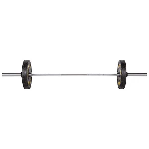 GO900 GRYF OLIMPIJSKI 20KG 2200MM HMS PREMIUM + ZG1500 SILVER ZACISKI LOCK JAW 6 GRYF OLIMPIJSKI 20KG 2200MM PREMIUM + ZACISKI ZG1500 SILVER LOW JAW BLACK