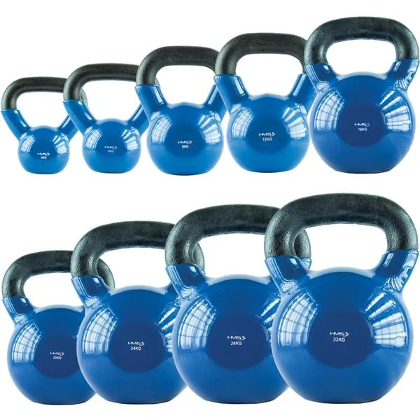 KETTLEBELL ŻELIWNY POKRYTY WINYLEM NIEBIESKI KETTLEBELL ŻELIWNY POKRYTY WINYLEM NIEBIESKI