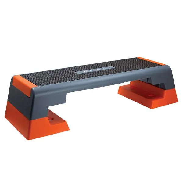 S007 BLACK ORANGE STEP DO AEROBIKU HMS PREMIUM 2 STEP DO AEROBIKU PREMIUM CZARNO-SZARO-POMARAŃCZOWY HMS