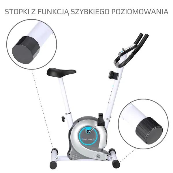 WHITE ROWER STACJONARNY MAGNETYCZNY HMS Rower magnetyczny HMS - biały