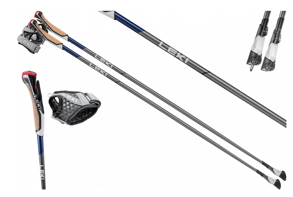 Kije do nordic walking Leki Smart Flash Blue